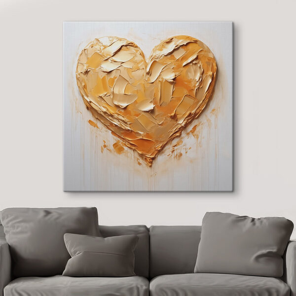 Heart shaped object with a paint splatter Heart shaped object with a paint splatter