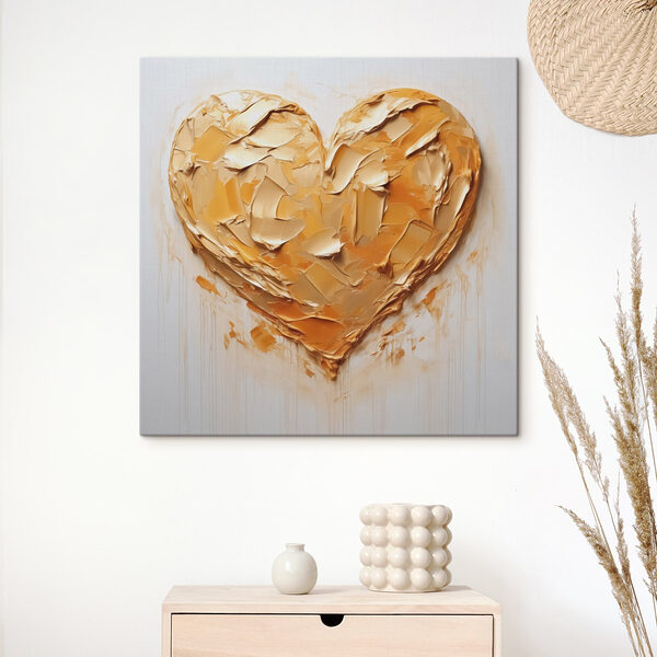 Heart shaped object with a paint splatter Heart shaped object with a paint splatter