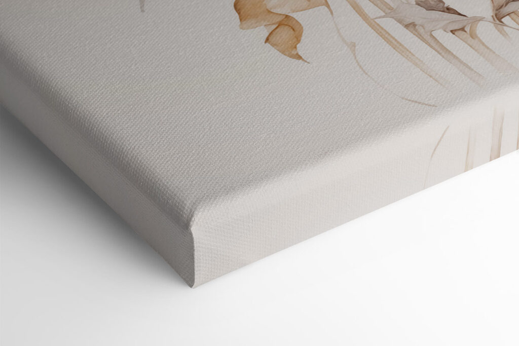 Painting of sunflowers on a white background