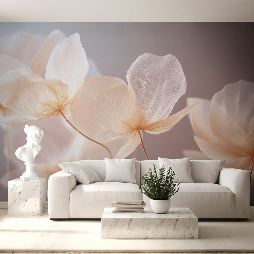 Delicate petals in soft pastel hues Delicate petals in soft pastel hues