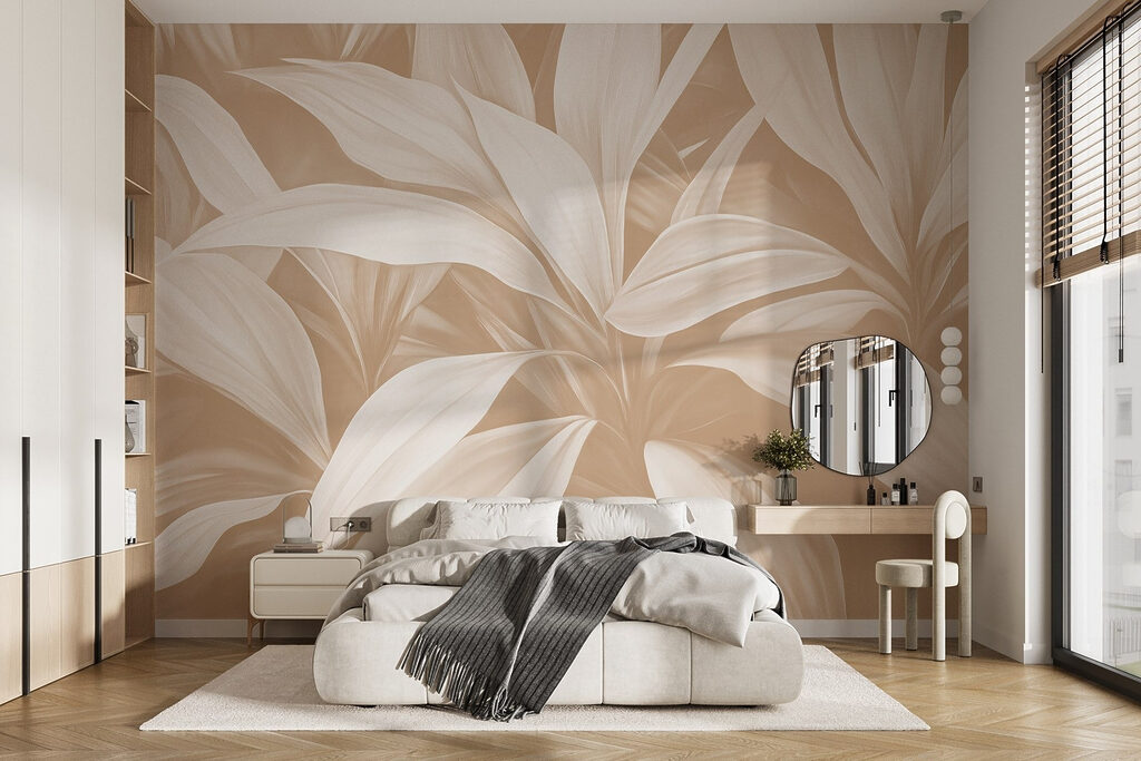 Serene nature-inspired leaf pattern Serene nature-inspired leaf pattern