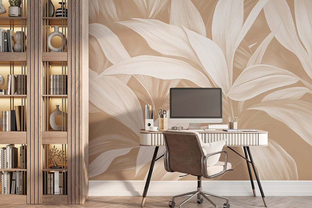 Serene nature-inspired leaf pattern Serene nature-inspired leaf pattern