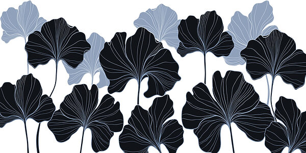 Elegant leaves in contrasting colors Elegant leaves in contrasting colors