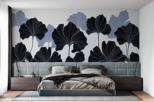 Elegant leaves in contrasting colors Elegant leaves in contrasting colors