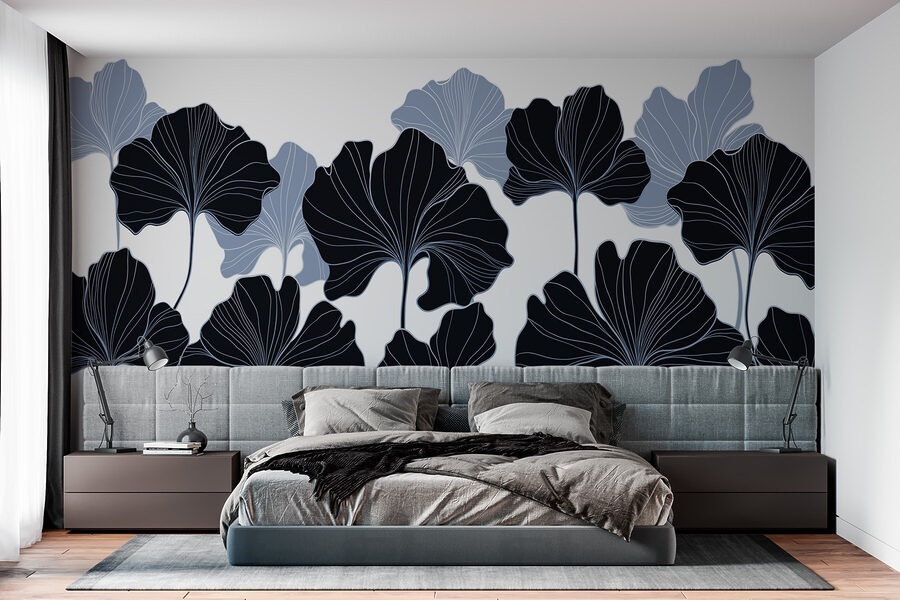Elegant leaves in contrasting colors Elegant leaves in contrasting colors