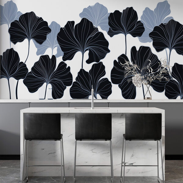 Elegant leaves in contrasting colors Elegant leaves in contrasting colors