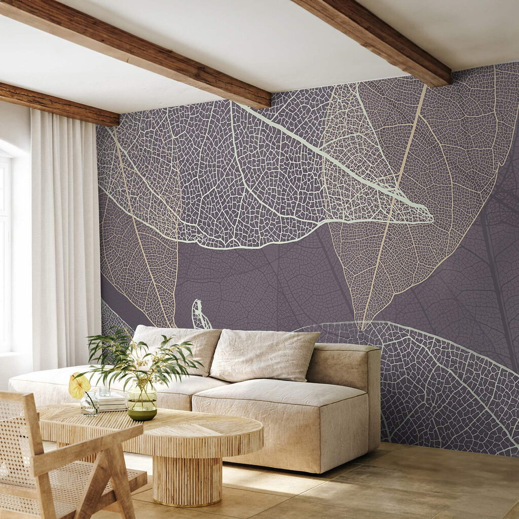 Nature's delicate leaf patterns revealed