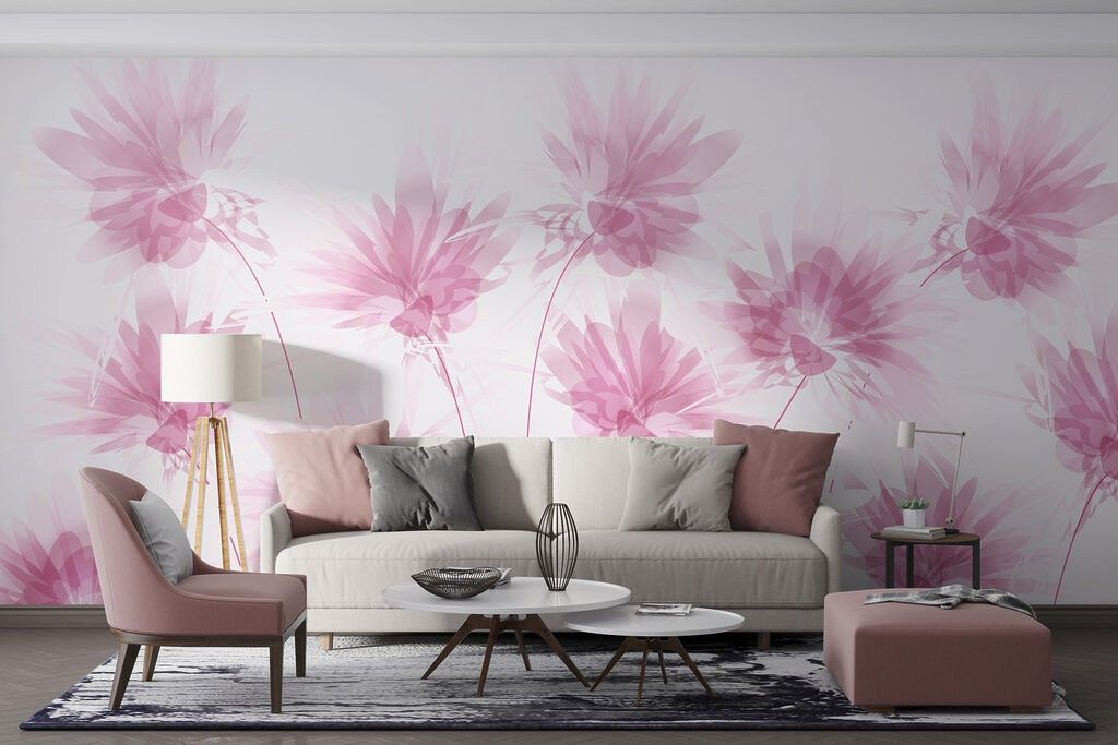 Group of pink flowers