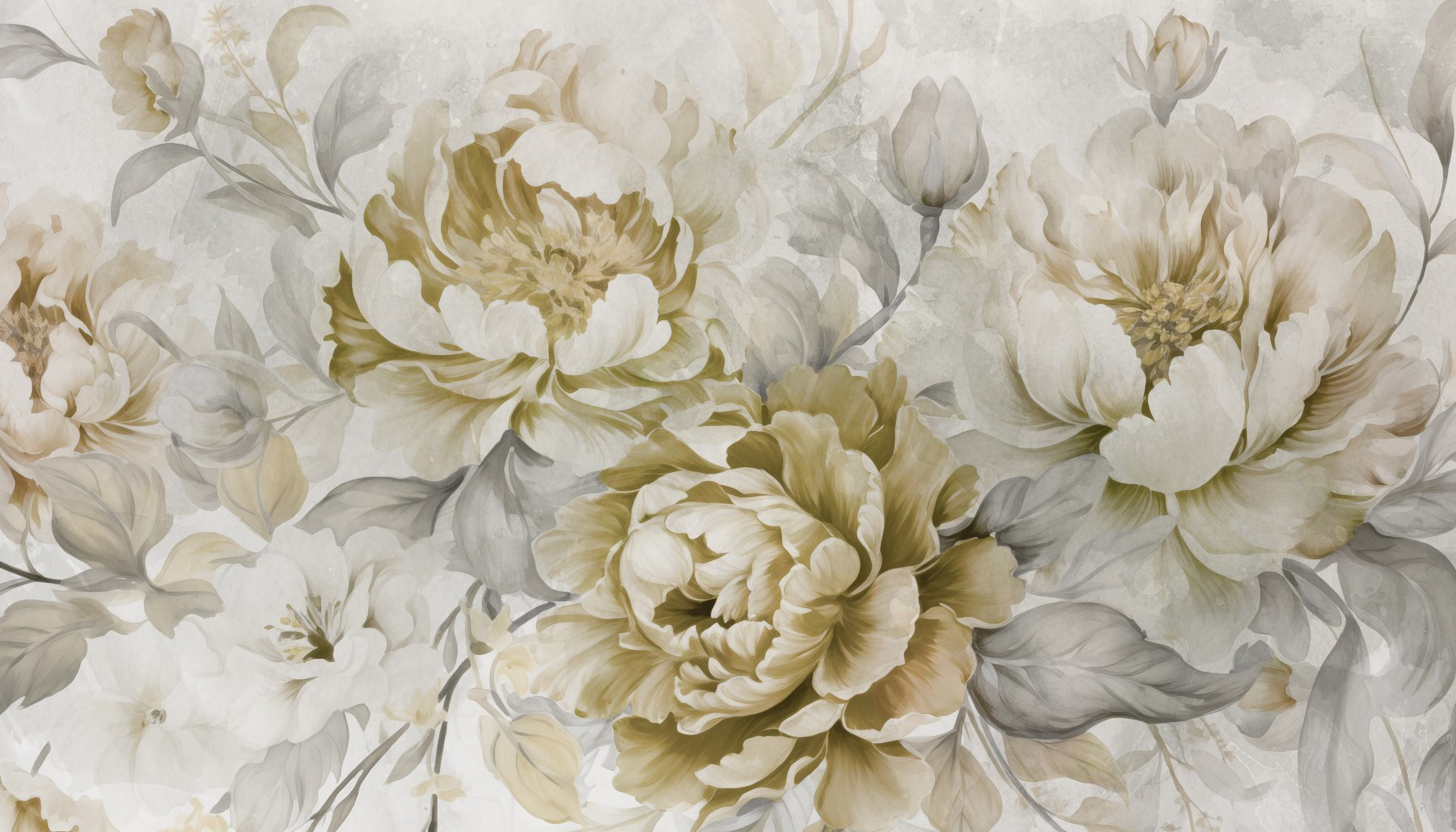 Soft floral elegance in muted tones Soft floral elegance in muted tones