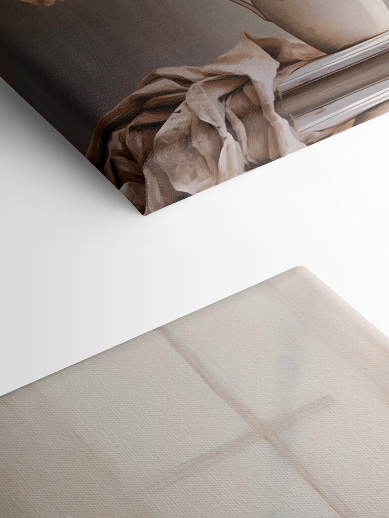 Painting of flowers in a vase