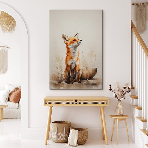 Painting of a fox Painting of a fox
