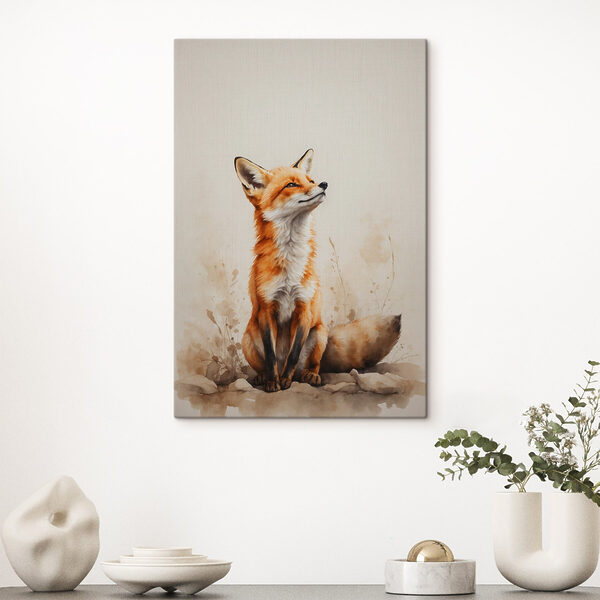 Painting of a fox Painting of a fox