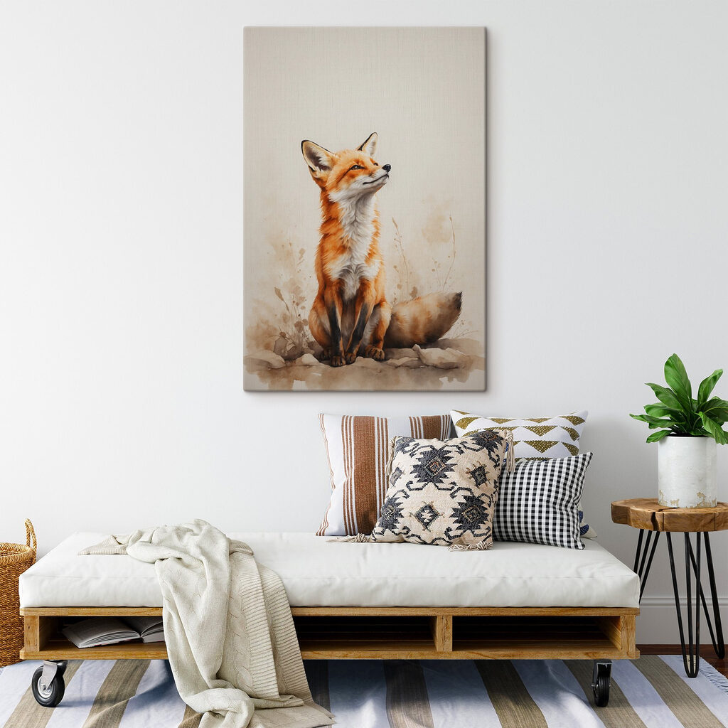 Painting of a fox
