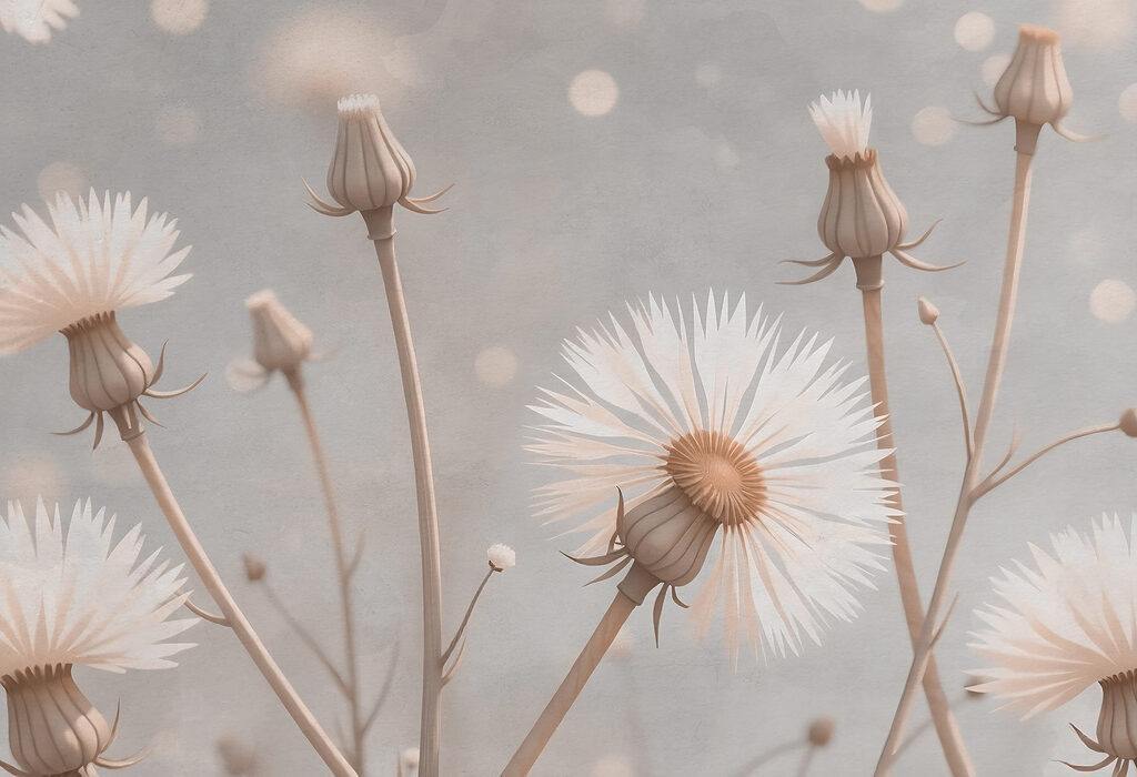 Delicate blooms in soft hues
