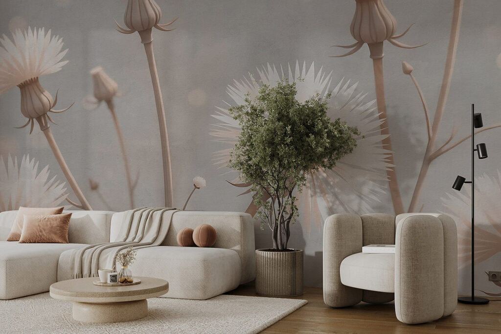 Delicate blooms in soft hues
