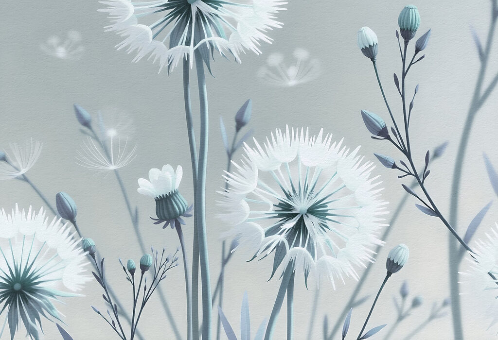Delicate blooms in soft hues