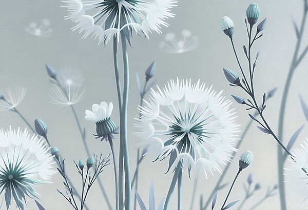 Delicate blooms in soft hues