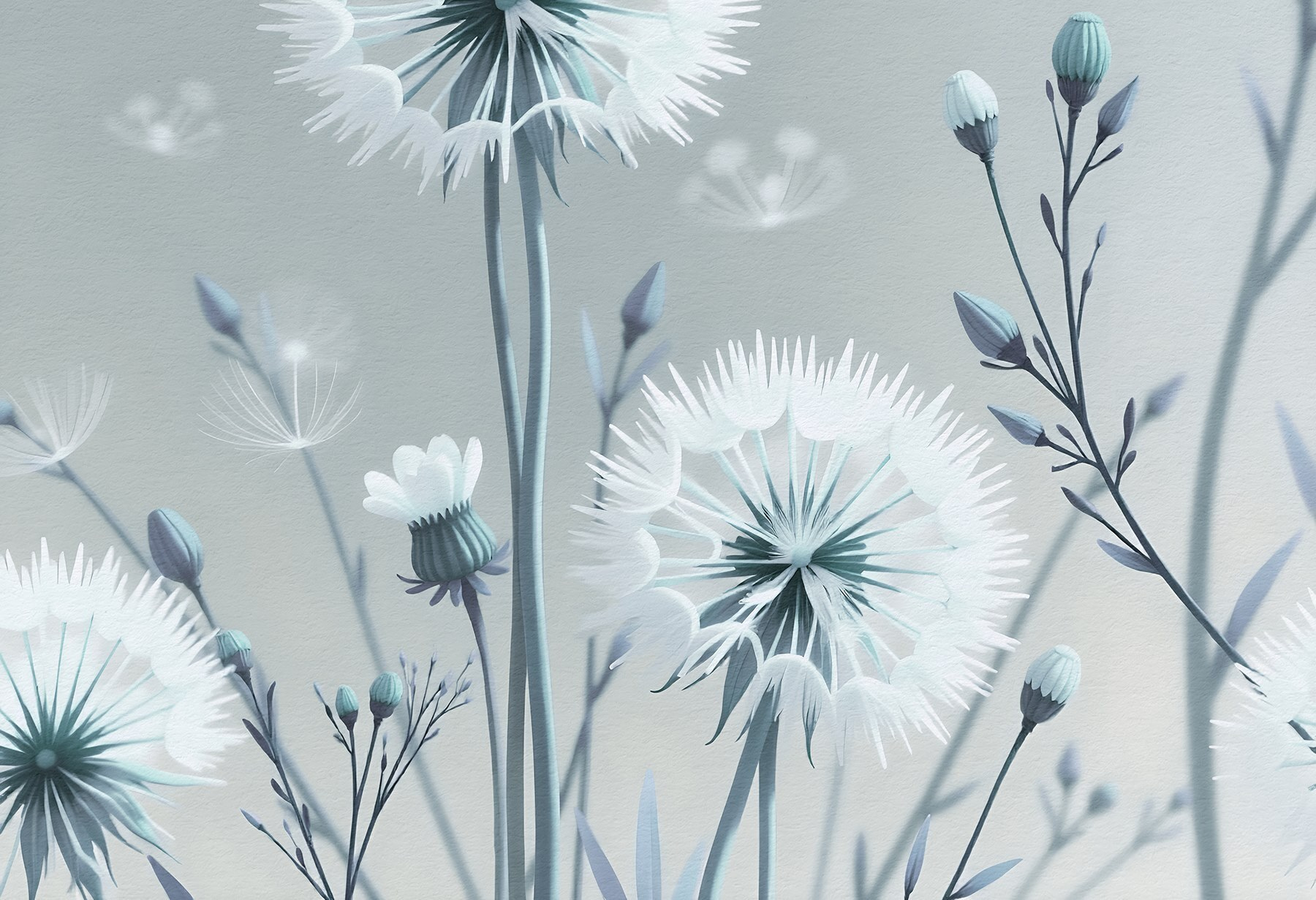 Delicate blooms in soft hues