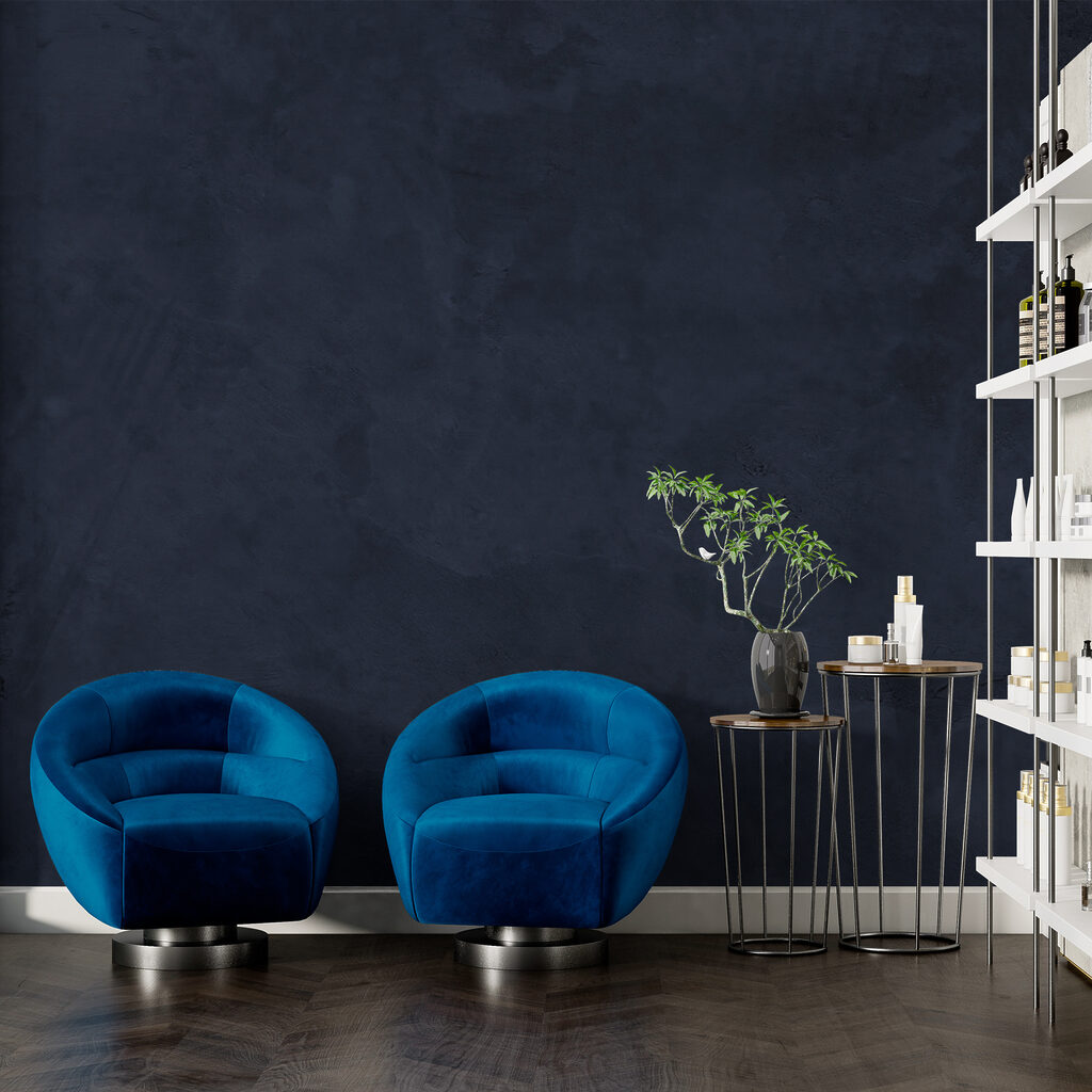 Dark blue wall with white streaks Dark blue wall with white streaks