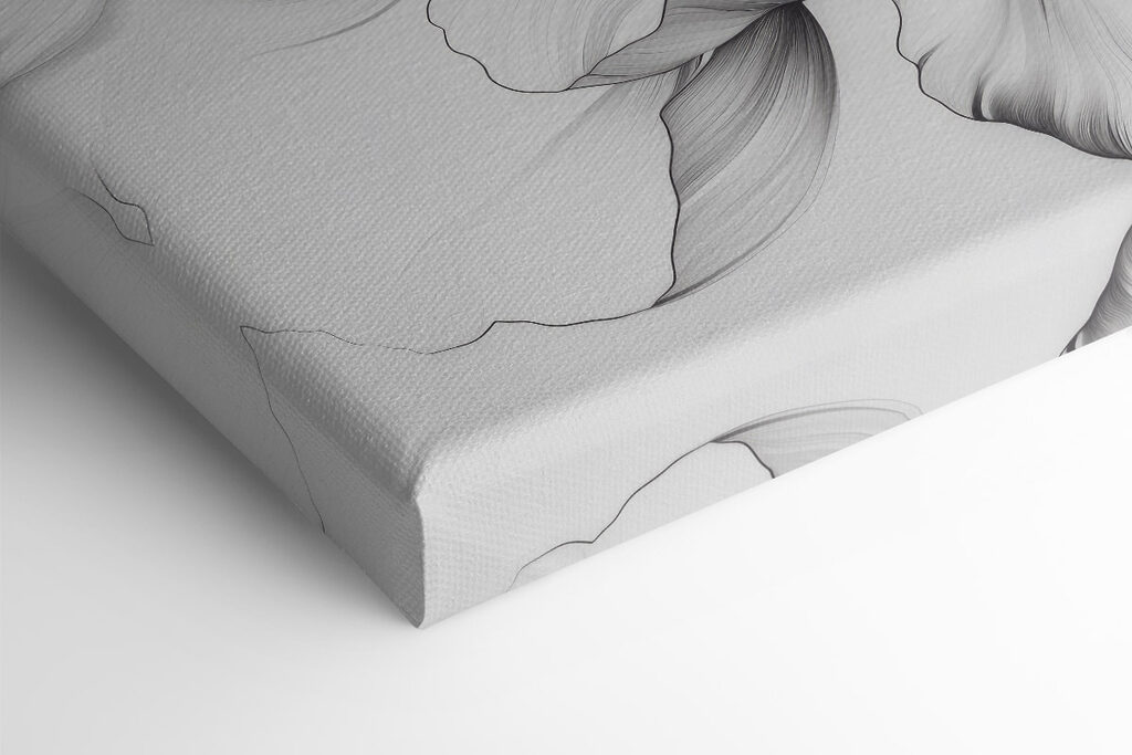 Elegant floral design in monochrome hues