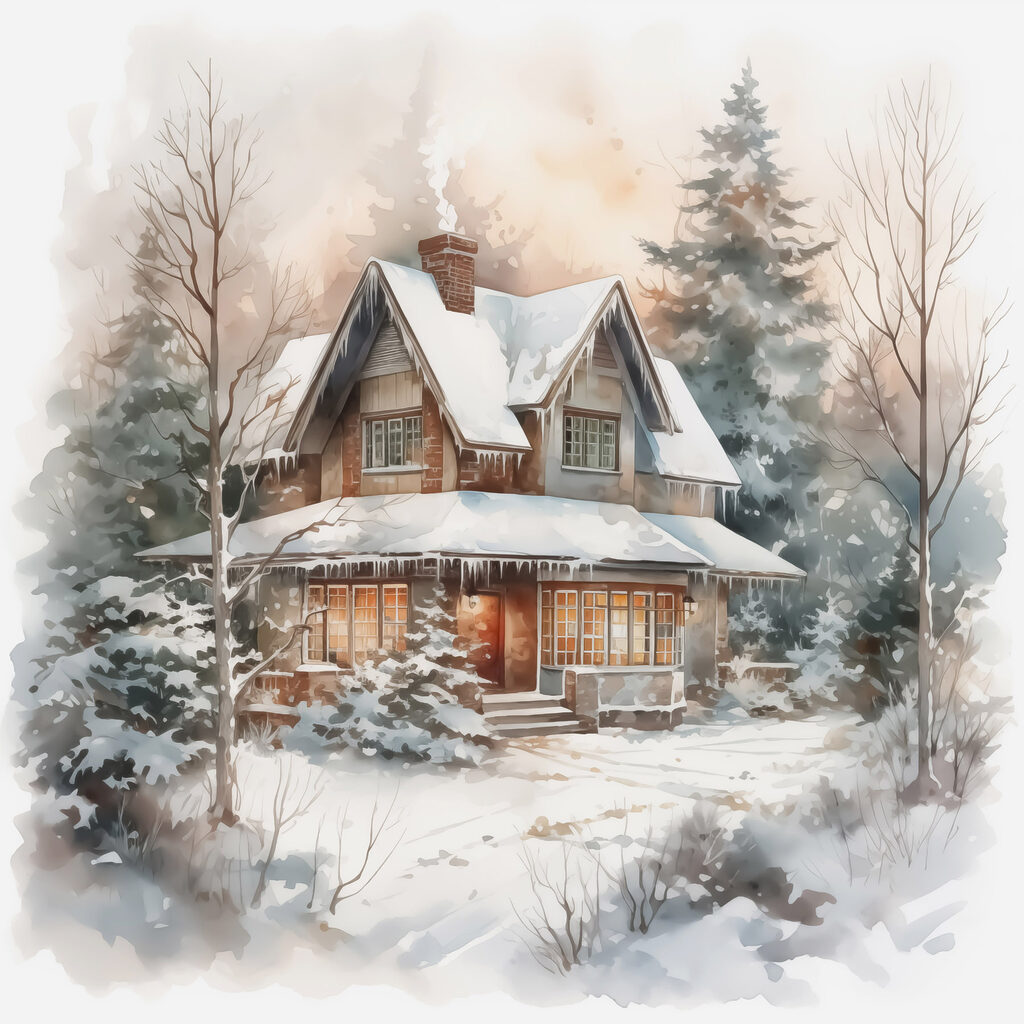 House in the snow