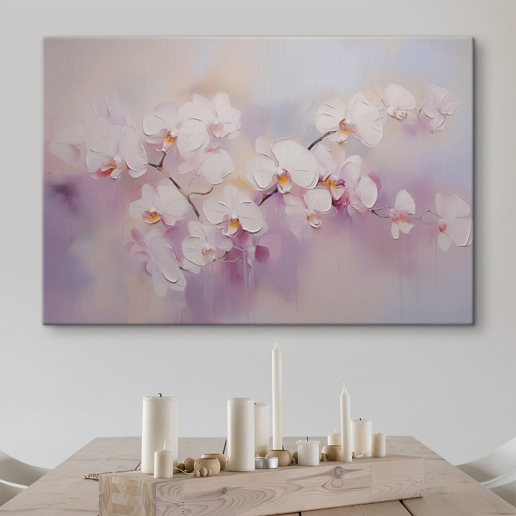 Painting of white flowers