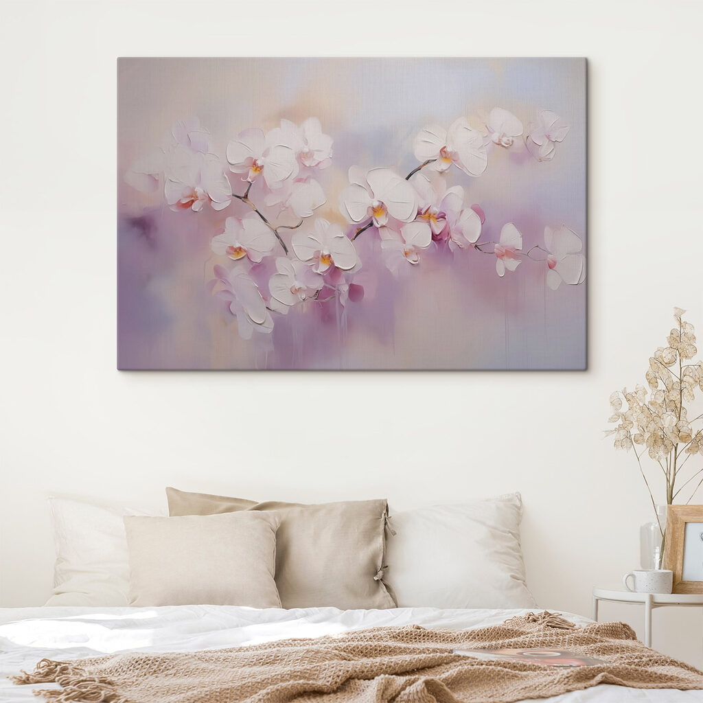 Painting of white flowers