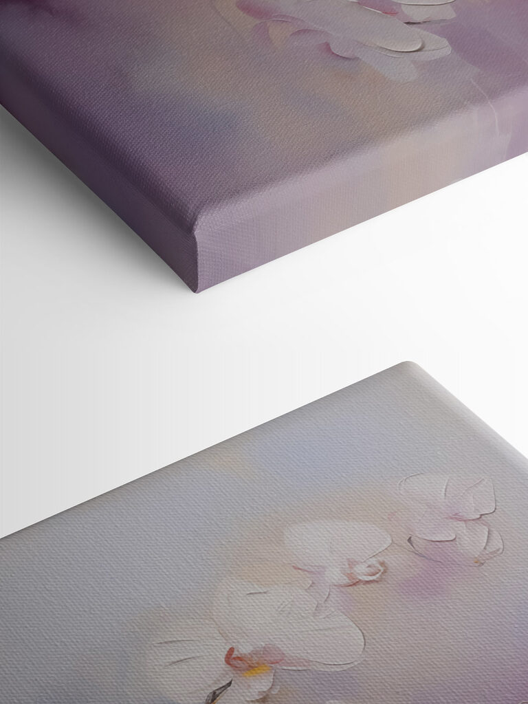 Painting of white flowers