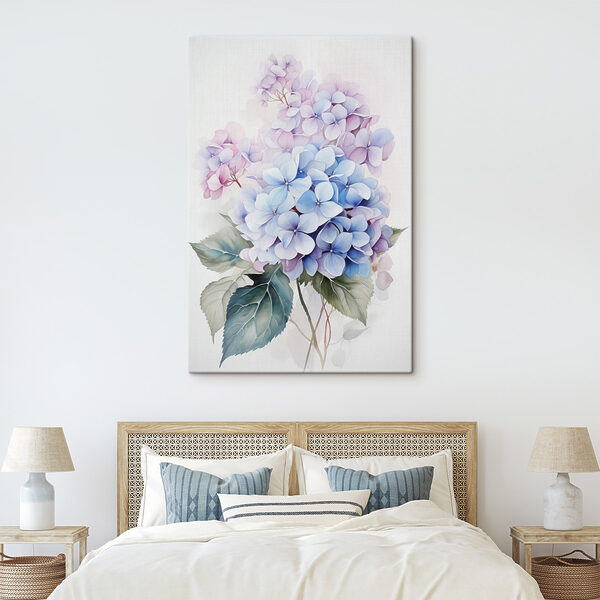 Painting of flowers on a white background Painting of flowers on a white background
