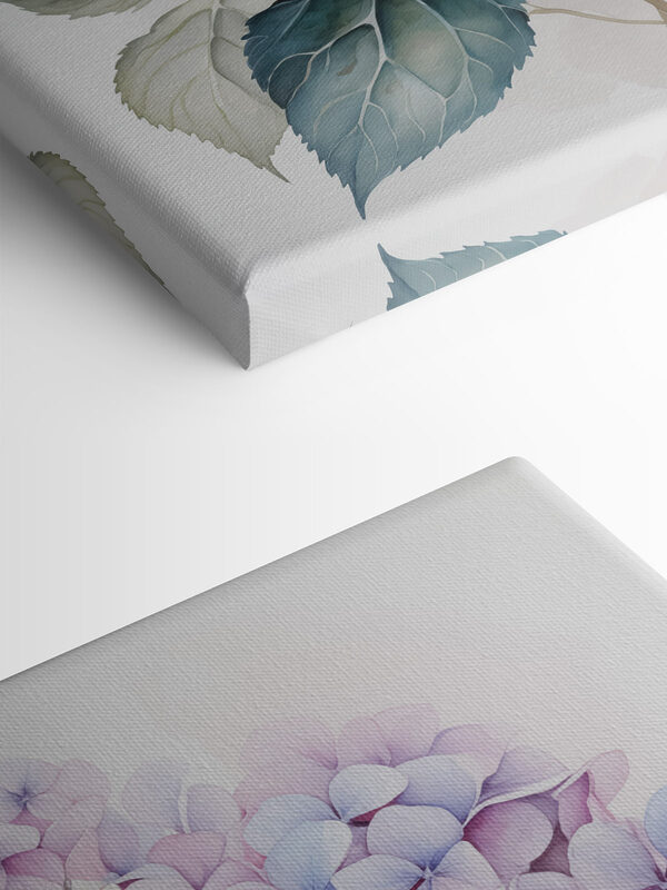 Painting of flowers on a white background Painting of flowers on a white background