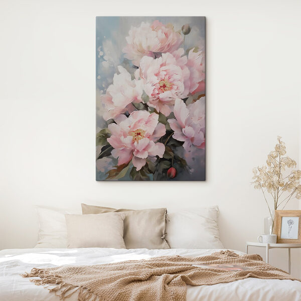 Painting of pink flowers Painting of pink flowers