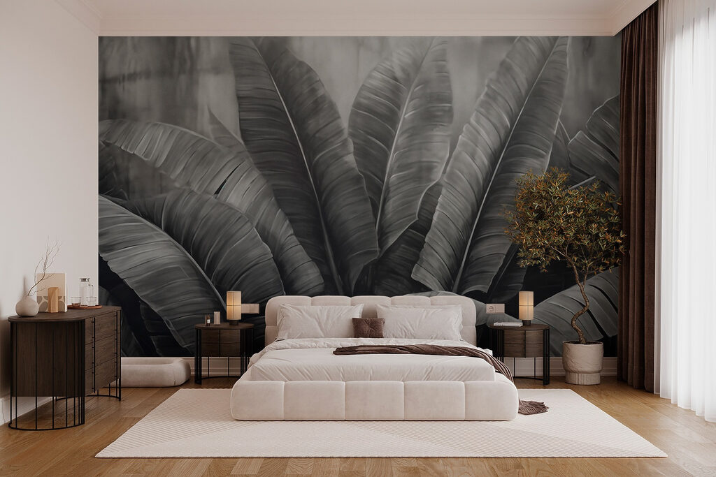 Soft layers of green foliage