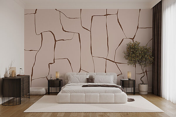 Cracked pattern in soft hues Cracked pattern in soft hues