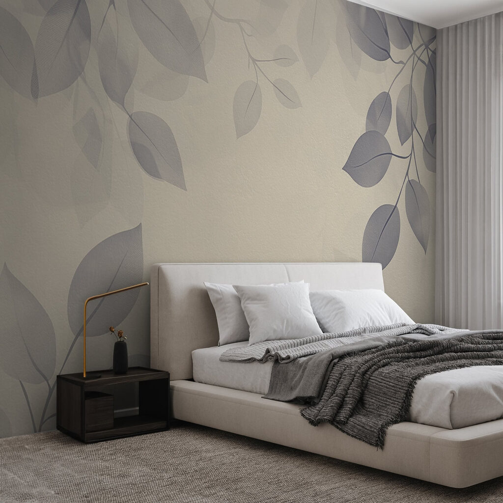 White background with leaves White background with leaves
