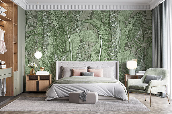 Nature's harmony in leafy patterns Nature's harmony in leafy patterns