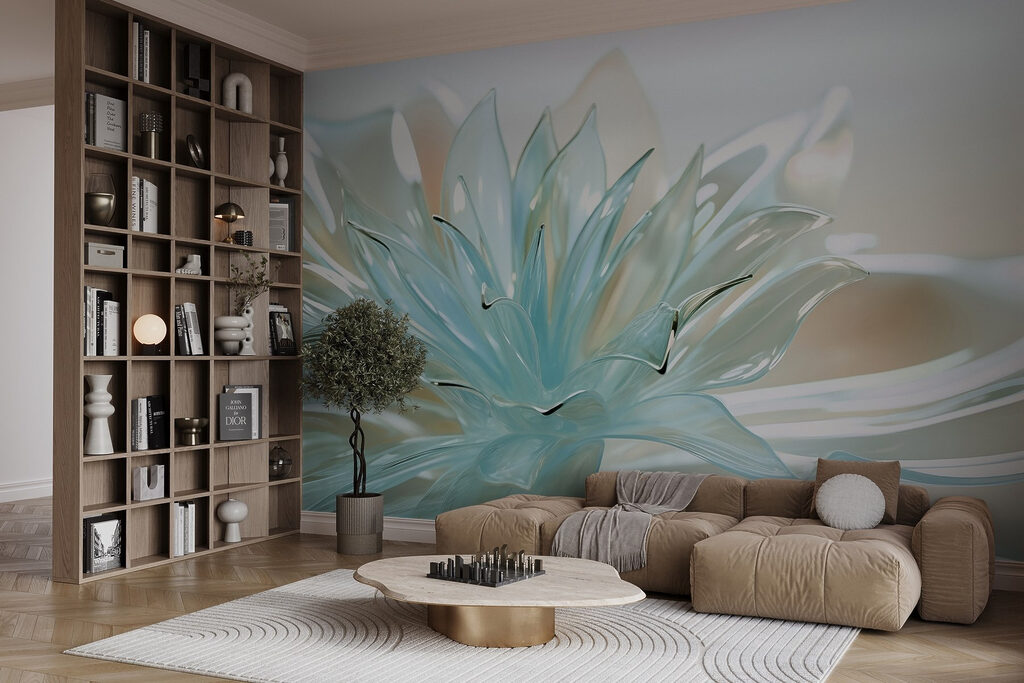 Delicate translucent floral design Delicate translucent floral design