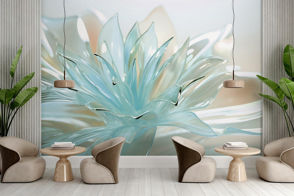 Delicate translucent floral design Delicate translucent floral design