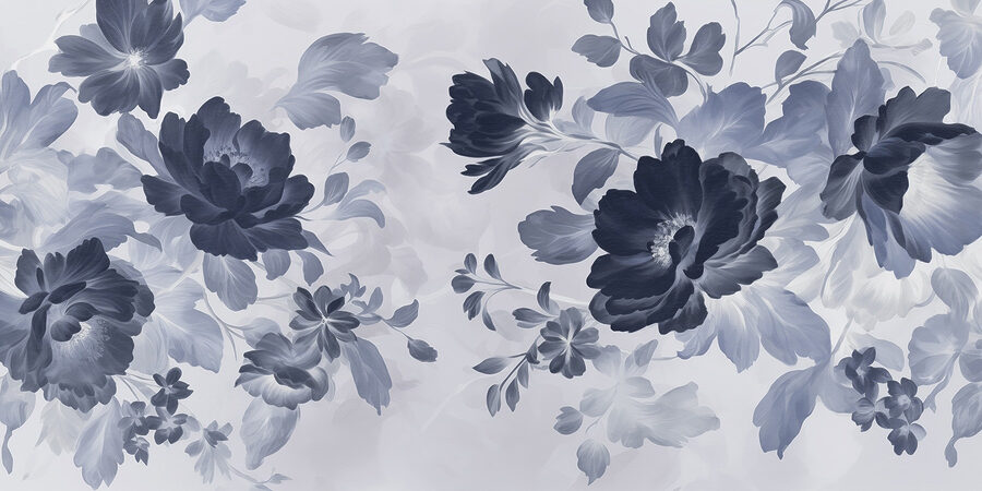 Beautiful floral pattern in soft colors
