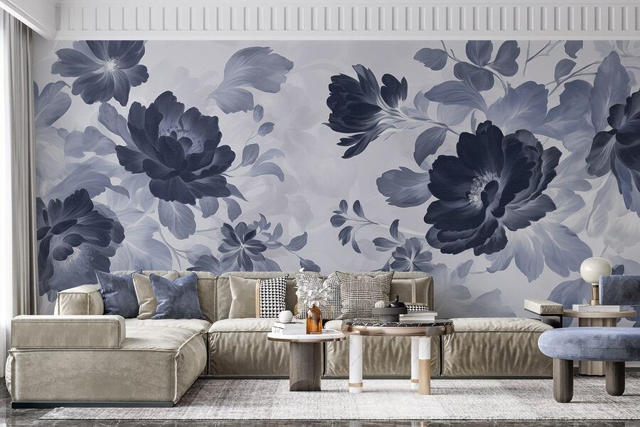 Beautiful floral pattern in soft colors