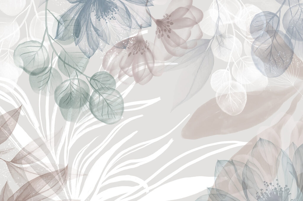 Delicate floral patterns in soft hues Delicate floral patterns in soft hues