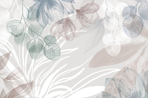 Delicate floral patterns in soft hues Delicate floral patterns in soft hues