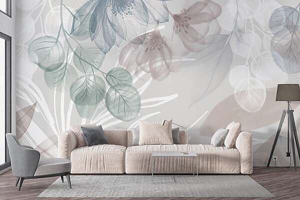 Delicate floral patterns in soft hues Delicate floral patterns in soft hues