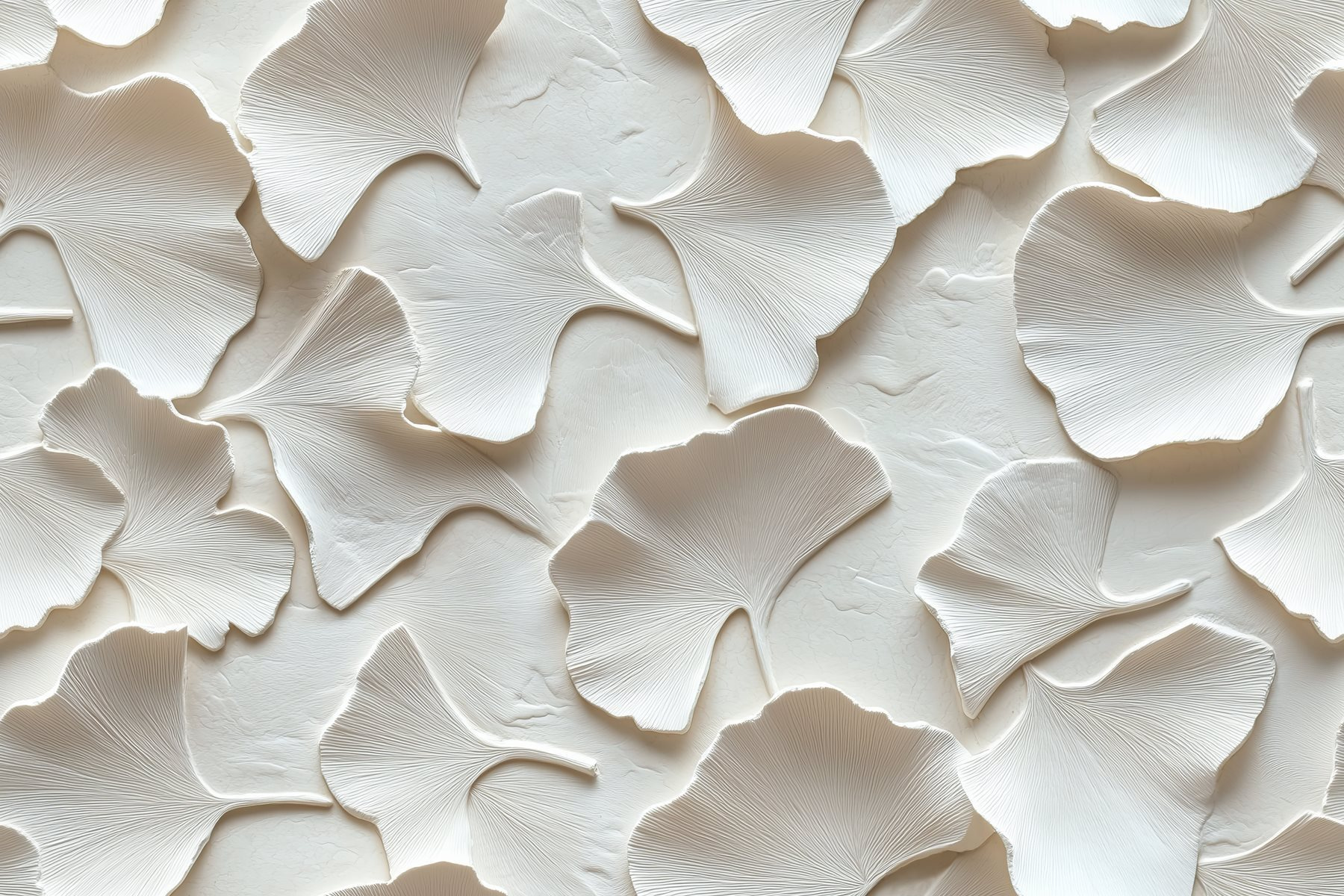 Group of white leaves