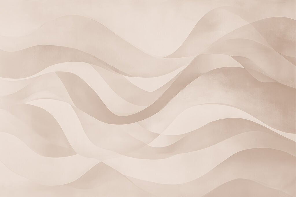 White and pink background with wavy lines