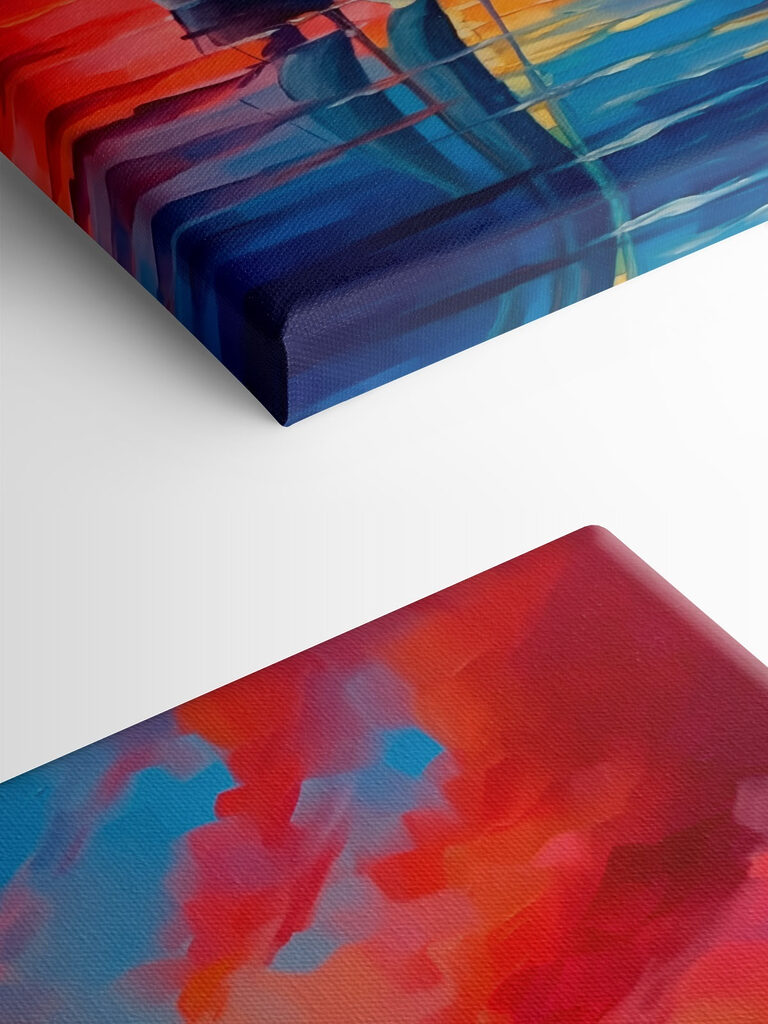 Painting of a sailboat in the water