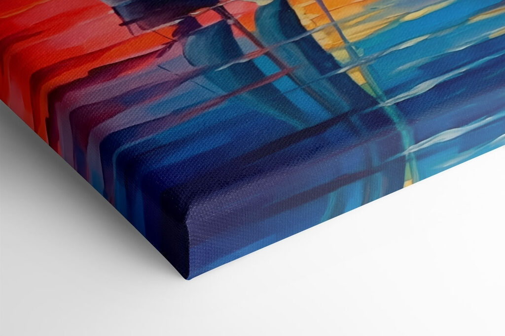 Painting of a sailboat in the water