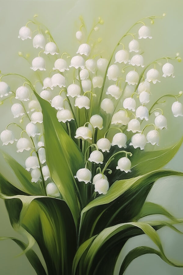 Painting of flowers and leaves Painting of flowers and leaves
