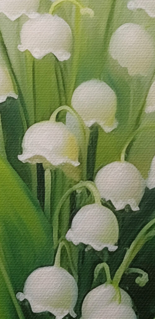 Painting of flowers and leaves Painting of flowers and leaves