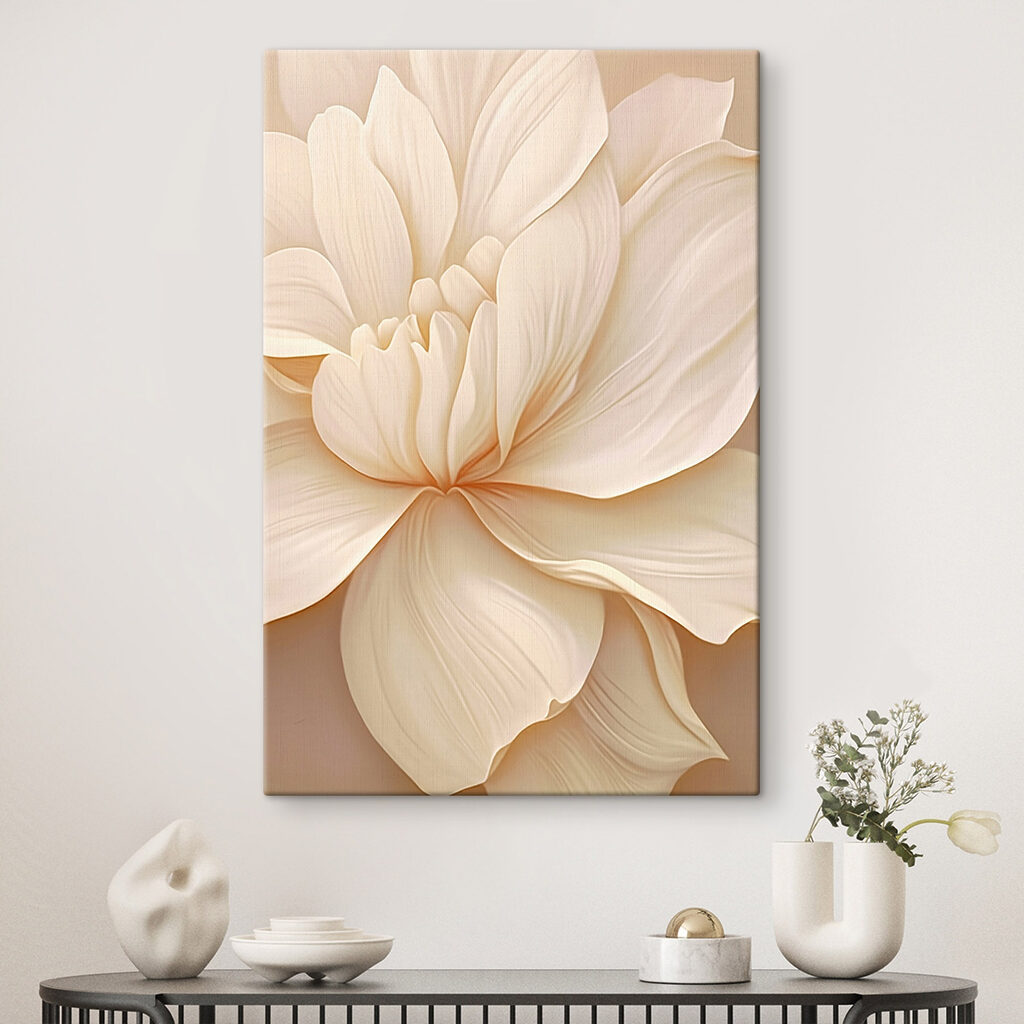 Delicate flower in soft tones