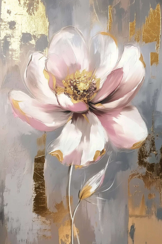 Painting of a flower Painting of a flower